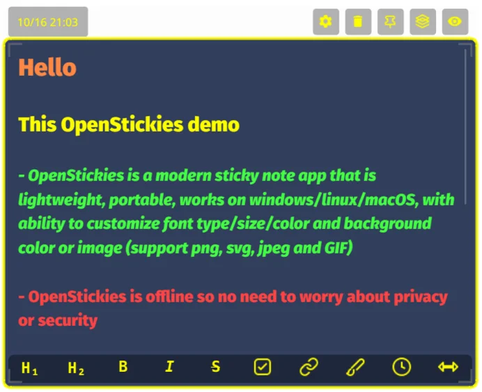 Rich Text Formatting